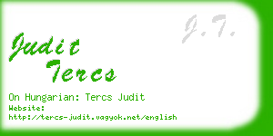 judit tercs business card
